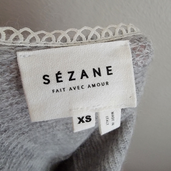 Sezane Sophie Jumper in Grey Melange size XS - Picture 5 of 7